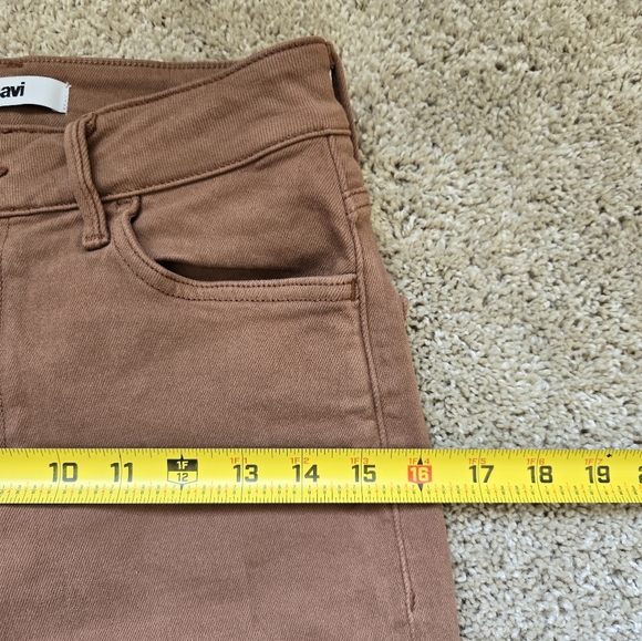 Mavi Viola jeans brown high rise slim straight raw hem womens 25/27 - Picture 11 of 11